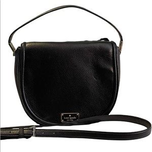 Kate Spade Soft Pebbled Leather Saddle Crossbody Purse